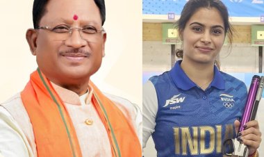 सीएम विष्णु साय ने मनु भाकर को कांस्य पदक जितने पर बधाई दी