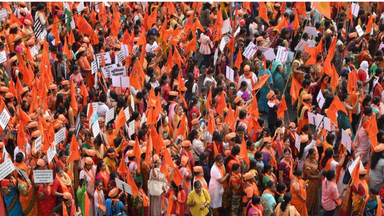 आक्रोश रैली एवं महासभा रायपुर मरीन ड्राइव तेलीबांधा में